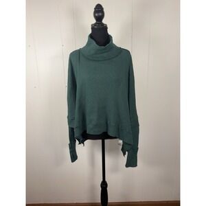 Free People We The Free Thermal Pullover Everglade Green Small‎